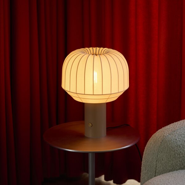 Stolne Lampa Northern, Tradition, prigušiv, Bijela, Dnevna soba, Tkanina / tekstil, Dizajn