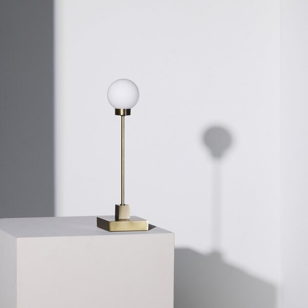 Stolne Lampa Northern, Snowball, prigušiv, Zlato / mjed, Dnevna soba, Metal, Dizajn