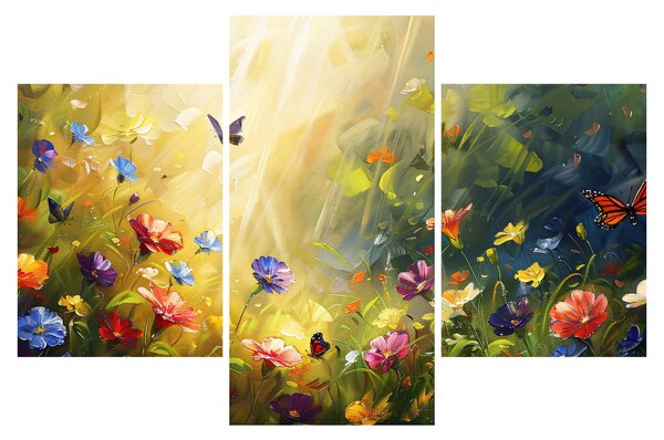 Slika - Proljetna cvjetna livada, slika (90x60 cm)