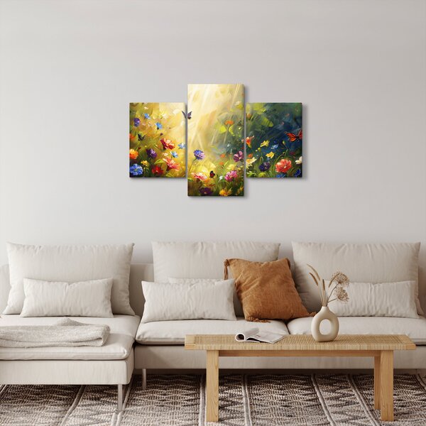 Slika - Proljetna cvjetna livada, slika (90x60 cm)