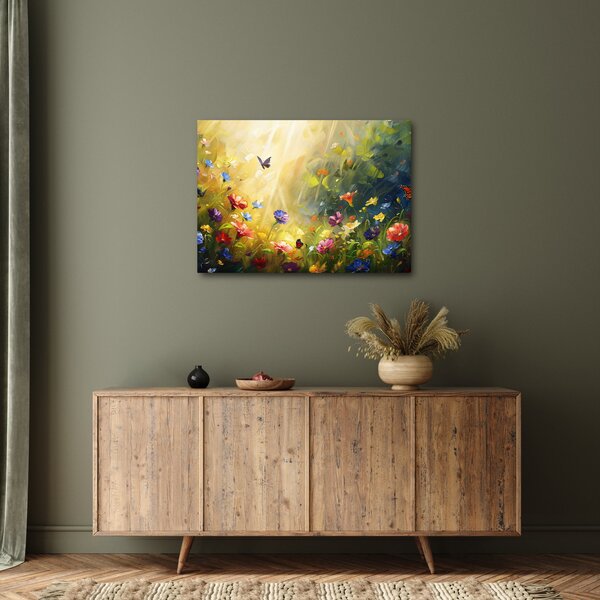 Slika - Proljetna cvjetna livada, slika (70x50 cm)