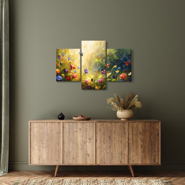 Slika - Proljetna cvjetna livada, slika (90x60 cm)