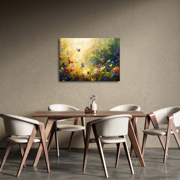 Slika - Proljetna cvjetna livada, slika (70x50 cm)