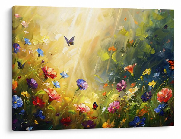 Slika - Proljetna cvjetna livada, slika (70x50 cm)