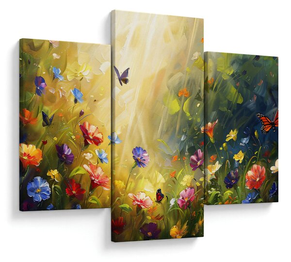 Slika - Proljetna cvjetna livada, slika (90x60 cm)