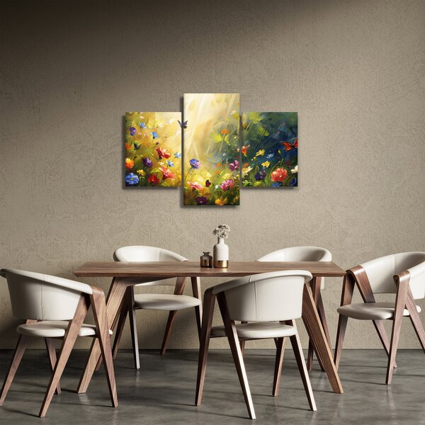 Slika - Proljetna cvjetna livada, slika (90x60 cm)