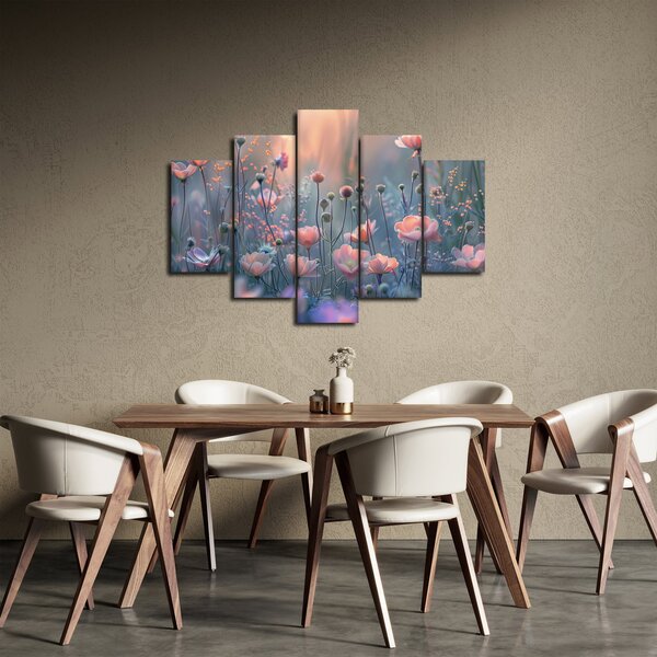Slika - Cvijeće u pastelnim bojama (150x105 cm)