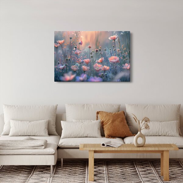 Slika - Cvijeće u pastelnim bojama (90x60 cm)