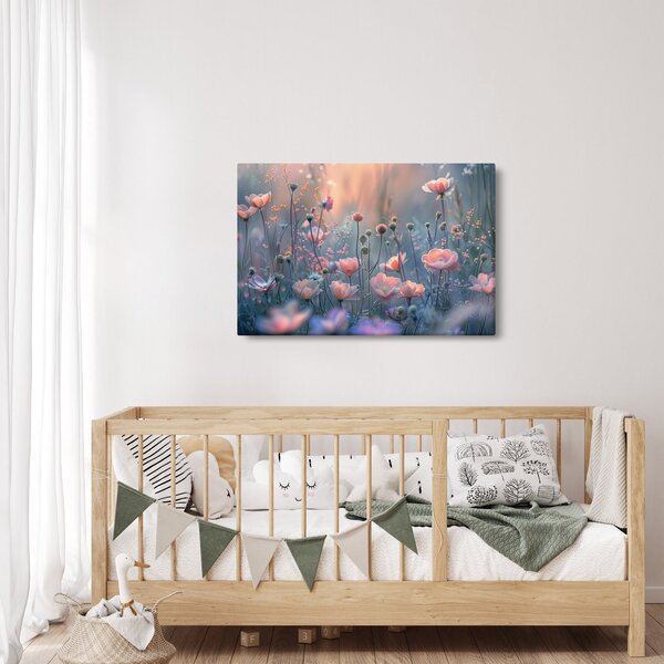 Slika - Cvijeće u pastelnim bojama (90x60 cm)