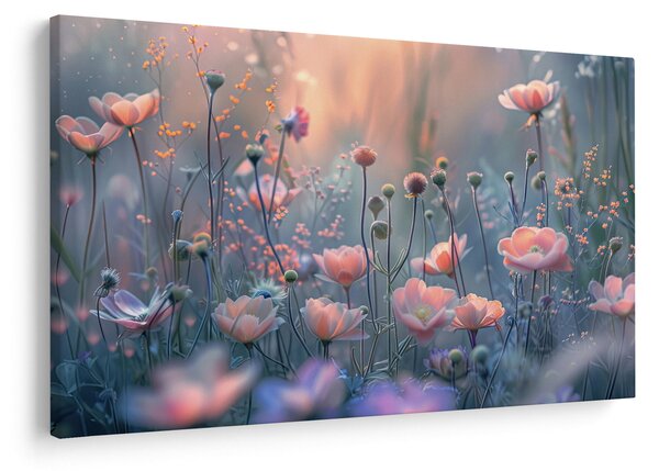 Slika - Cvijeće u pastelnim bojama (90x60 cm)