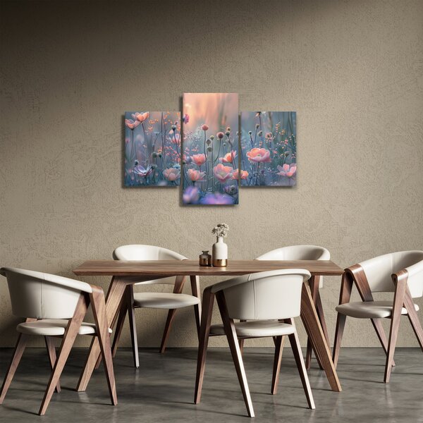 Slika - Cvijeće u pastelnim bojama (90x60 cm)
