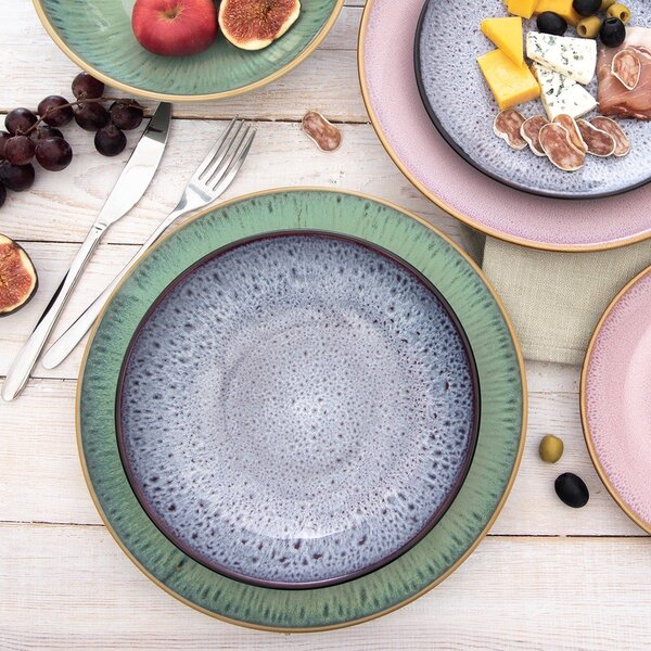 Ljubičasti dubok keramički tanjur ø 20,5 cm Glaze – Orion