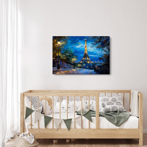Slika - Uljana slika Eiffelovog tornja (90x60 cm)