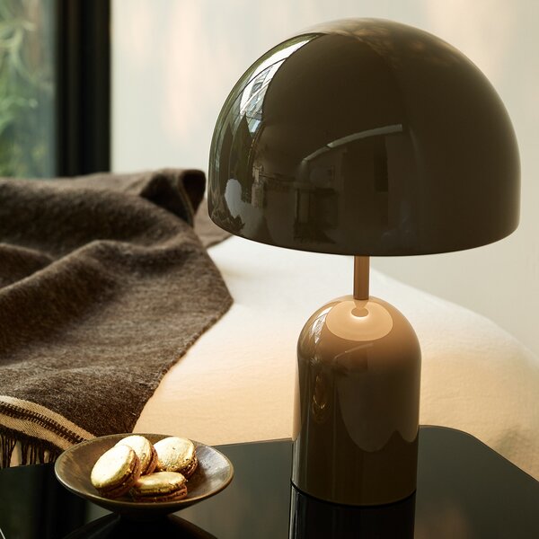 Stolne Lampa Tom Dixon, Bell, prigušiv, Sivo, Dnevna soba, Metal, Dizajn