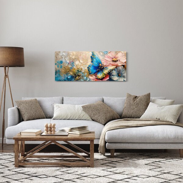 Slika - Slikanje cvijeća i leptira (120x50 cm)