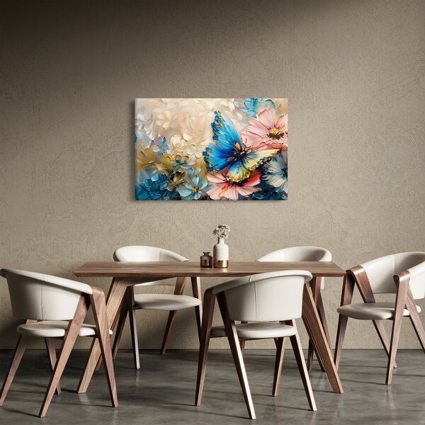 Slika - Slikanje cvijeća i leptira (90x60 cm)