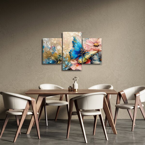 Slika - Slikanje cvijeća i leptira (90x60 cm)