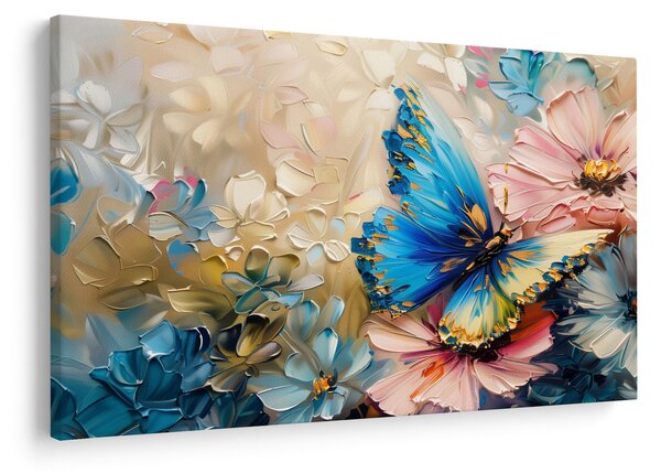 Slika - Slikanje cvijeća i leptira (90x60 cm)