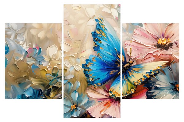 Slika - Slikanje cvijeća i leptira (90x60 cm)