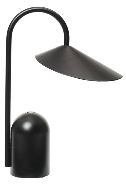 Stolne Lampa ferm LIVING, Arum, prigušiv, Crno, Terasa, Metal, Dizajn