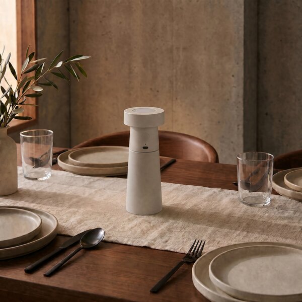 Stolne Lampa Lucande, Salt, Sivo, Blagovaonica, Plastika, Moderan