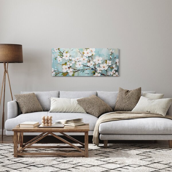 Slika - Slikanje, rascvjetale grane (120x50 cm)