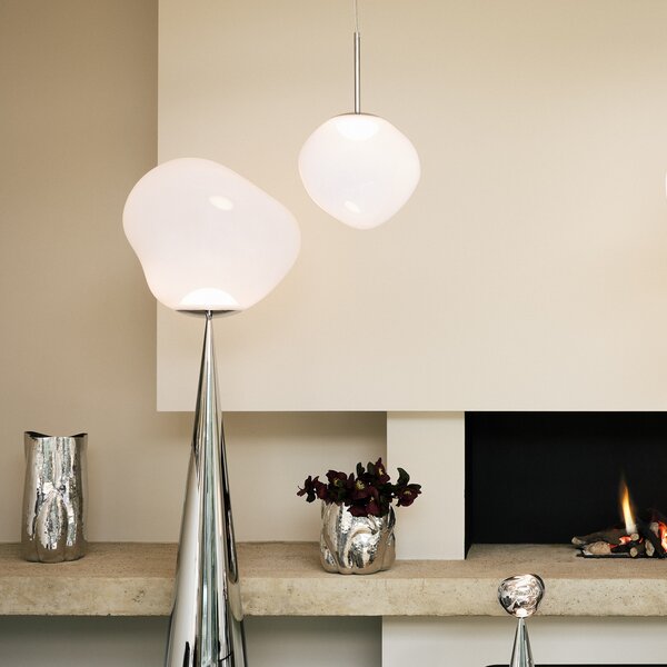 Viseće Svjetiljka Tom Dixon, Melt, prigušiv, Bijela, Dnevna soba, Plastika, Dizajn