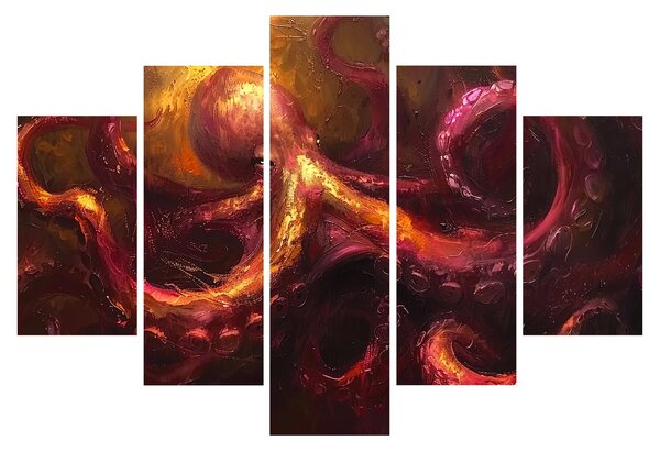 Slika - Hobotnica, ulje na platnu (150x105 cm)