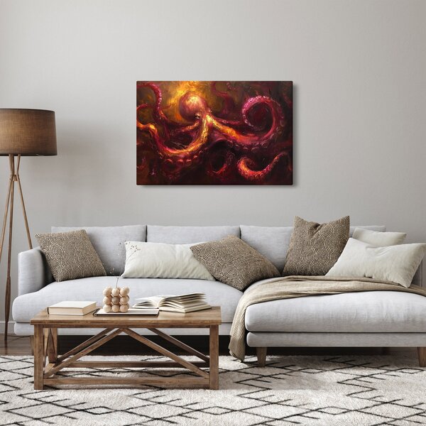 Slika - Hobotnica, ulje na platnu (90x60 cm)