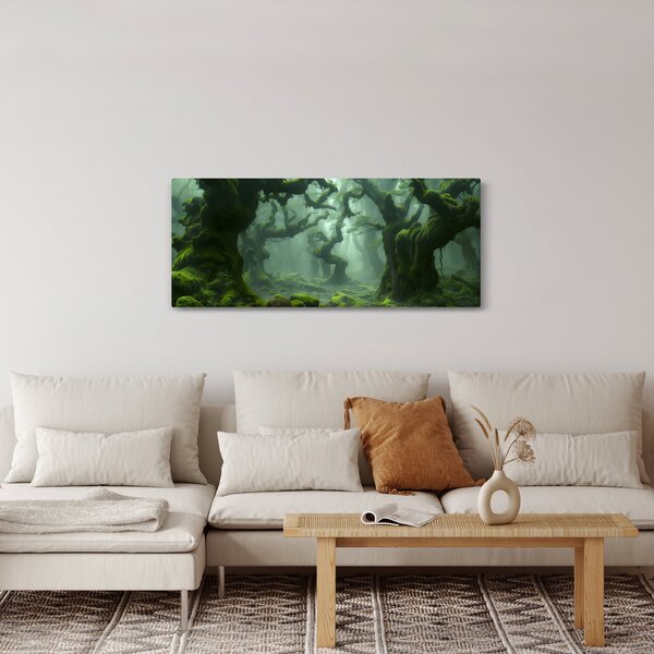 Slika - Šuma obrasla mahovinom (120x50 cm)