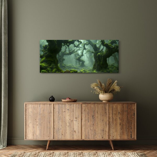 Slika - Šuma obrasla mahovinom (120x50 cm)