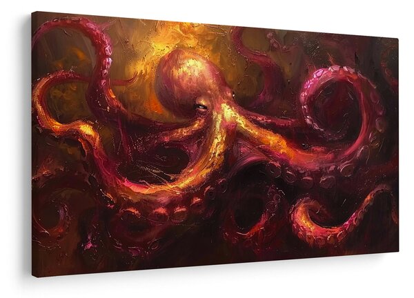 Slika - Hobotnica, ulje na platnu (90x60 cm)