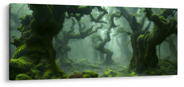Slika - Šuma obrasla mahovinom (120x50 cm)