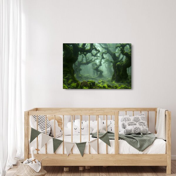 Slika - Šuma obrasla mahovinom (90x60 cm)