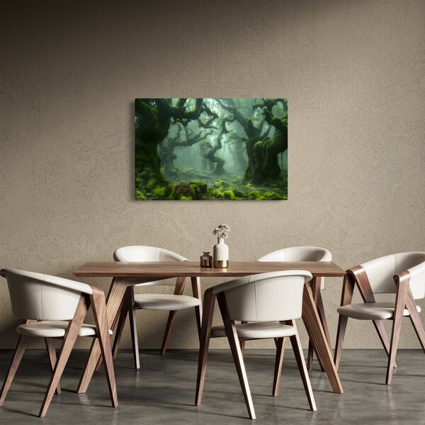 Slika - Šuma obrasla mahovinom (90x60 cm)