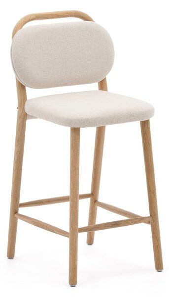 Bež barska stolica (visine sjedala 66 cm) Helda – Kave Home