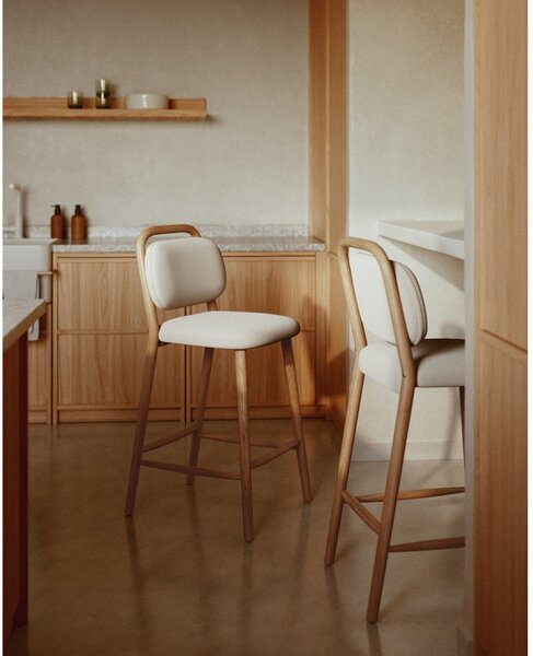 Bež barska stolica (visine sjedala 66 cm) Helda – Kave Home