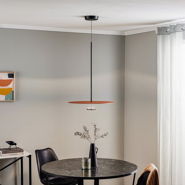Viseće Svjetiljka Vibia, Flat, prigušiv, Naranča, Dnevna soba, Metal, Moderan