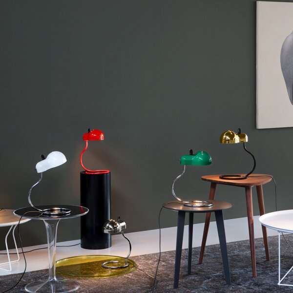 Stolne Lampa Stilnovo, Minitopo, Bijela, Dnevna soba, Metal, Dizajn