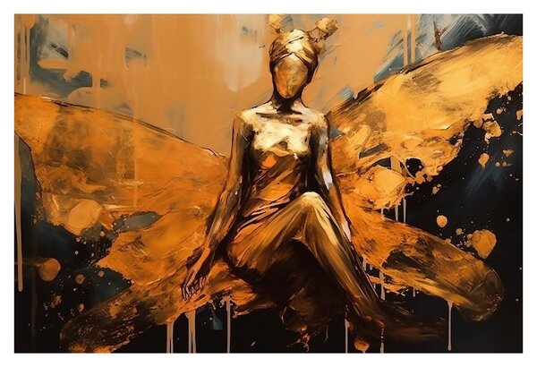 Slika - Apstrakcija vile (90x60 cm)