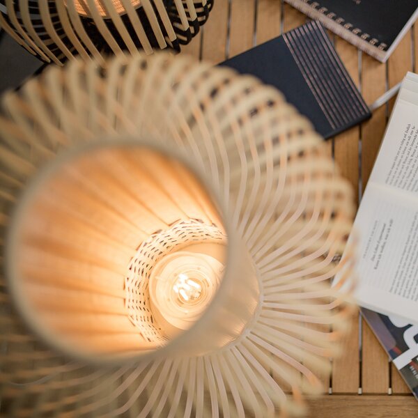 Stolne Lampa Forestier, Bamboo Light M, Bijela, Dnevna soba, Bambus, Dizajn