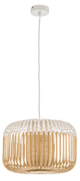 Viseće Svjetiljka Forestier, Bamboo Light S, prigušiv, Bijela, Dnevna soba, Bambus, Dizajn