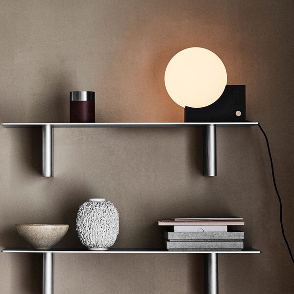 Stolne Lampa &Tradition, Journey SHY1, prigušiv, Crno, Dnevna soba, Staklo, Dizajn