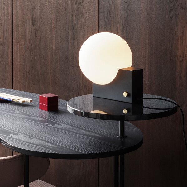 Stolne Lampa &Tradition, Journey SHY1, prigušiv, Crno, Dnevna soba, Staklo, Dizajn
