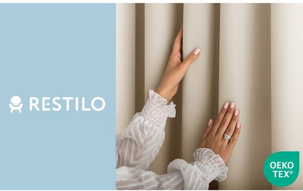 Krem zavjesa za djelomično zamračenje 140x250 cm Carli Tie – Restilo