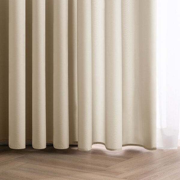 Krem zavjesa za djelomično zamračenje 140x250 cm Carli Tie – Restilo