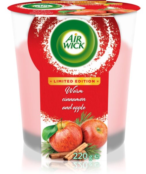 Air Wick Essential Oils Warm Cinnamon and Apple XXL mirisna svijeća 220 g