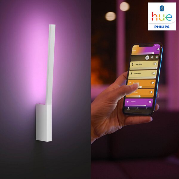 Zidne Svjetiljka Philips Hue, prigušiv, Bijela, Metal