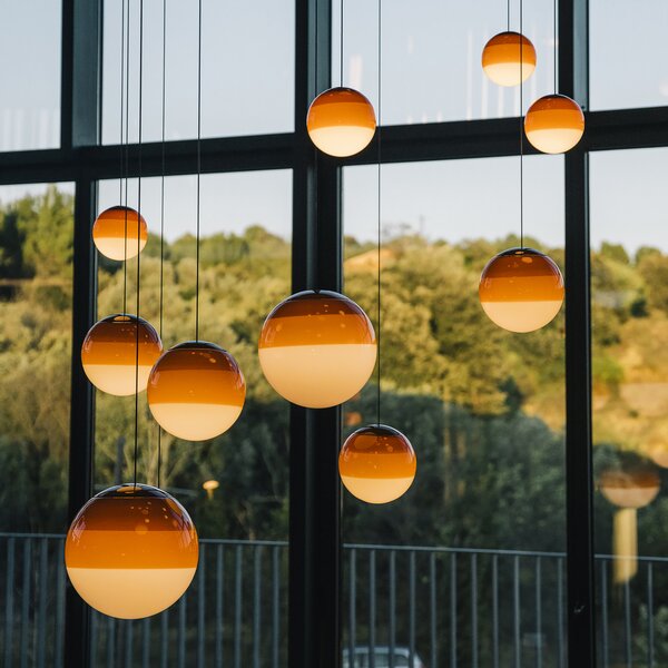 Viseće Svjetiljka MARSET, Dipping Light, prigušiv, Naranča, Dnevna soba, Staklo, Dizajn