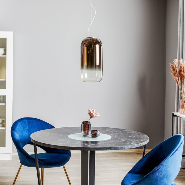 Viseće Svjetiljka Artemide, Gople, prigušiv, Bronca / stari mesing, Dnevna soba, Staklo, Dizajn